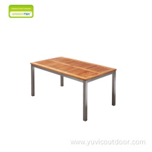 Panel Dining Table Outdoor Patio Garden Furniture